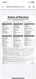 Notices of Election